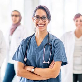 Young doctor smiling Young doctor smiling