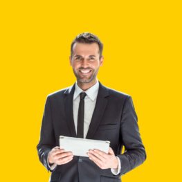 professional man smiling